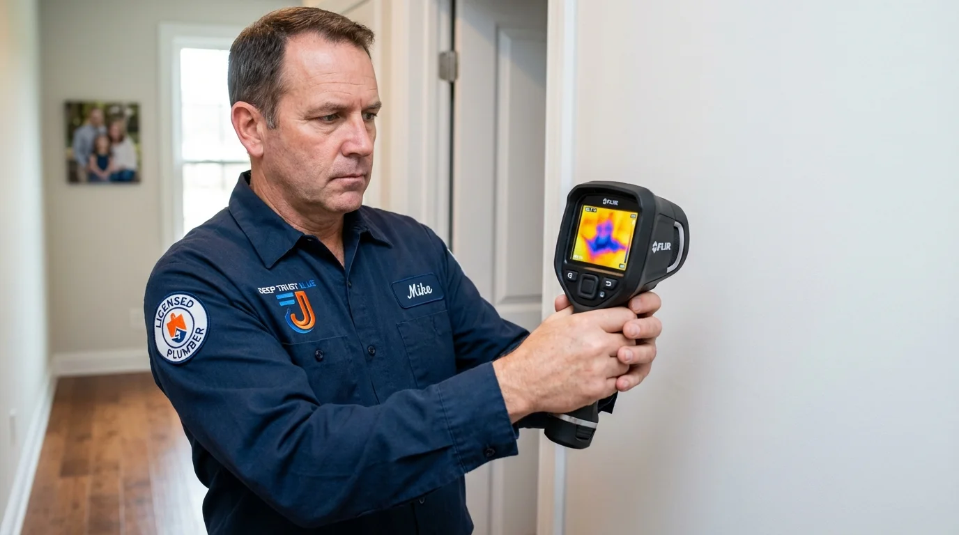 Thermal imaging leak detection by Johns Plumbing LLC in Kathleen